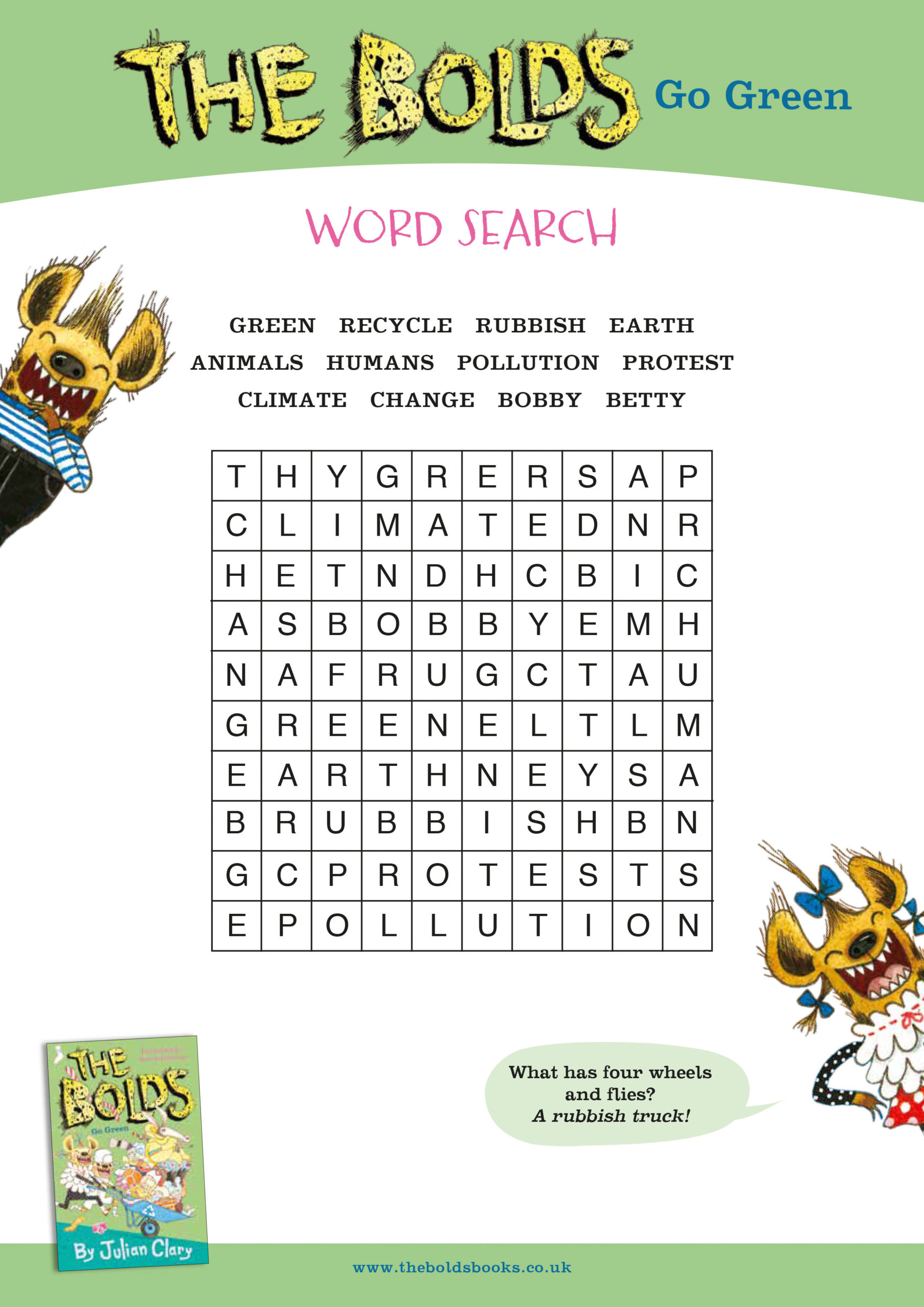 Go Green Word Search